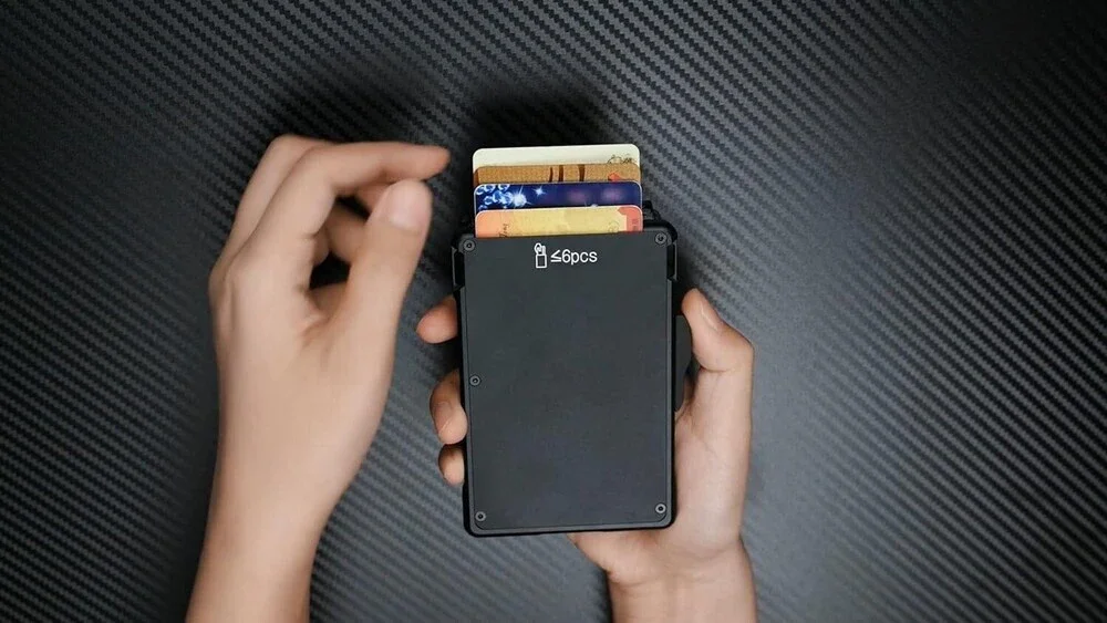 Umoven Wallet for Men - with Money Clip Slim Leather Slots Credit Card Holder RF